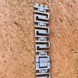 Swatch Irony Geometric Women's Stainless-Steel Bracelet Watch Band EUC!